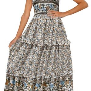 Bohemian Floral Maxi dress